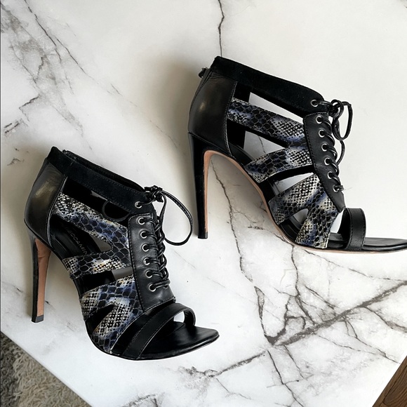 Rebecca Minkoff Reed Lace Up Stiletto Booties - Picture 4 of 10